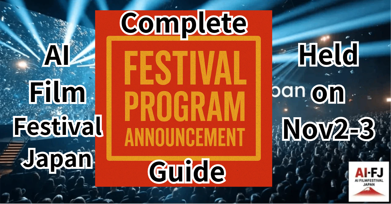 Complete guide for AI Film Festival Japan - held on Nov 2-3rd!