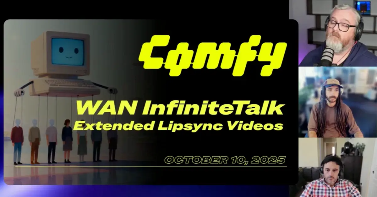 ComfyUIで唇の動きをリアルに再現！「Infinite Talk」で画像からリップシンク動画を生成しよう