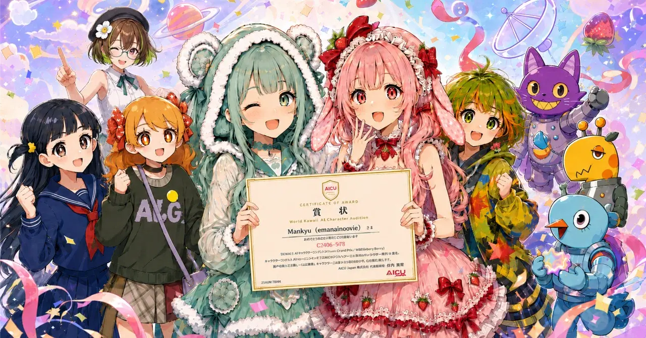 【AICU月例コンテスト】「かわいい！AIキャラクターオーディション」受賞作品発表! #AIChar
