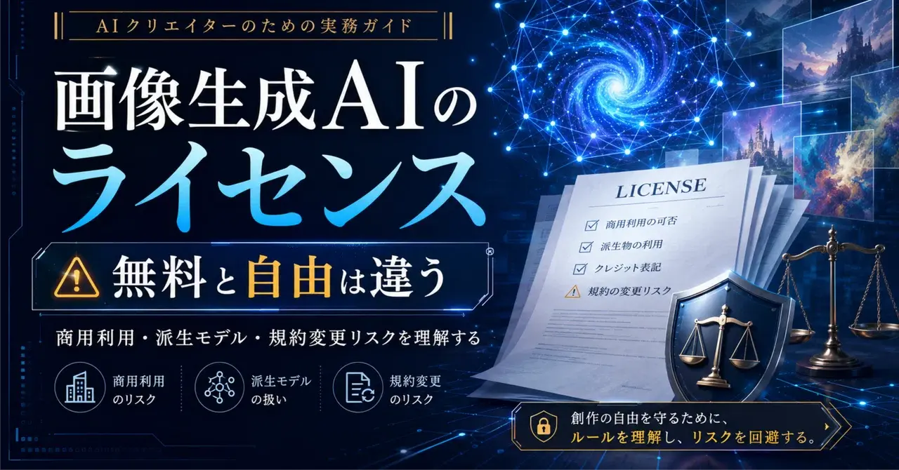 画像生成AIを使う上での注意点! ライセンス管理は、イラストの商品価値を守るための大事な工程 #生成AIの倫理