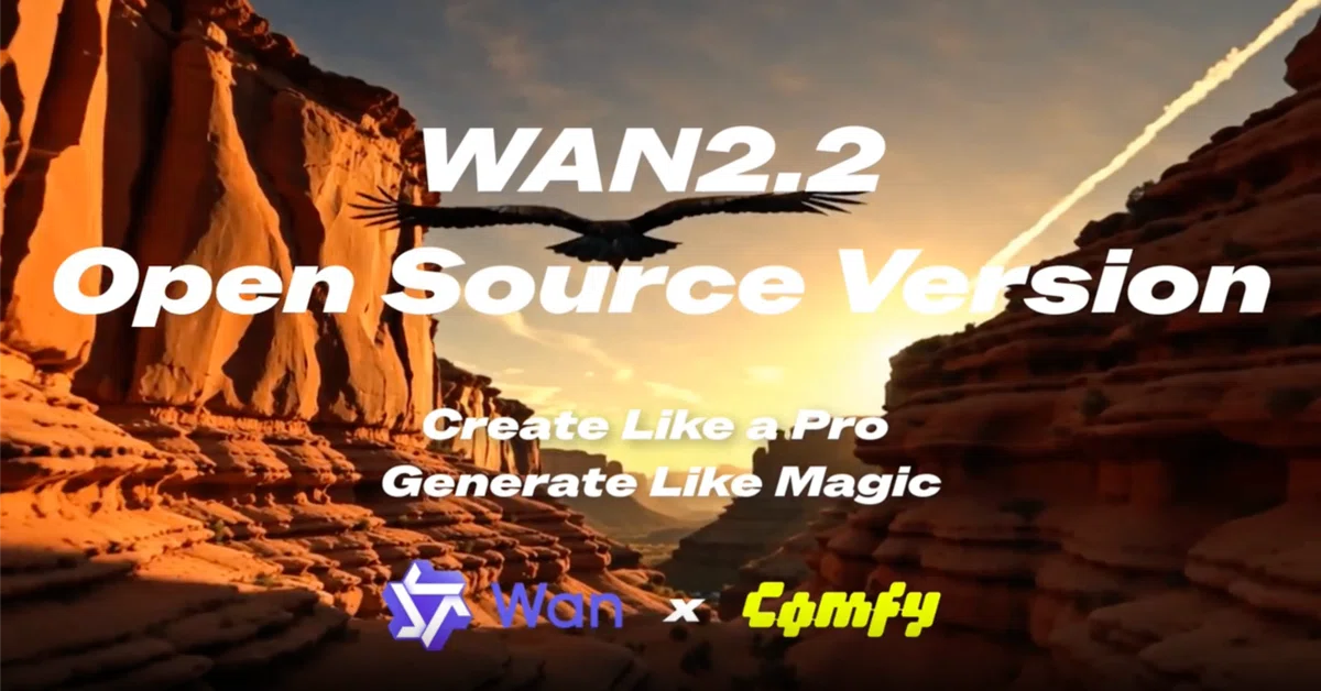 Wan2.2リリース! ComfyUIはゼロデイ対応を発表! アリババクラウドにはプロ版APIも