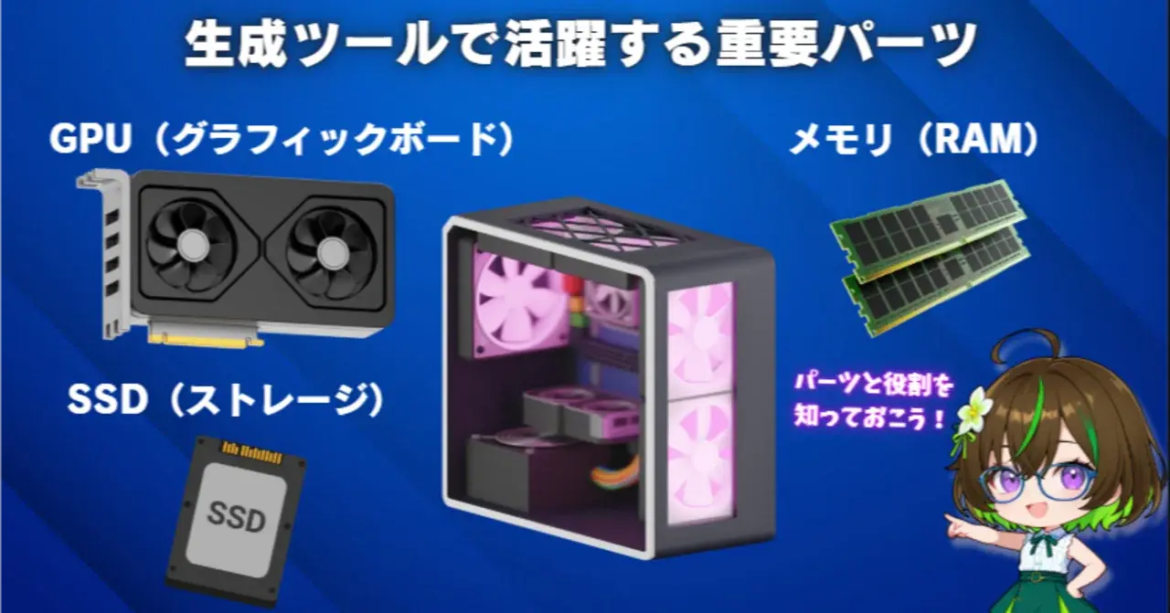【AIキャラ開発スタートガイド】生成環境とツールの基礎知識(1)ハードウェア選び編