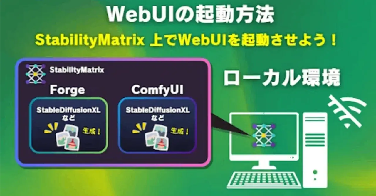 WebUIの起動と終了を覚えよう
