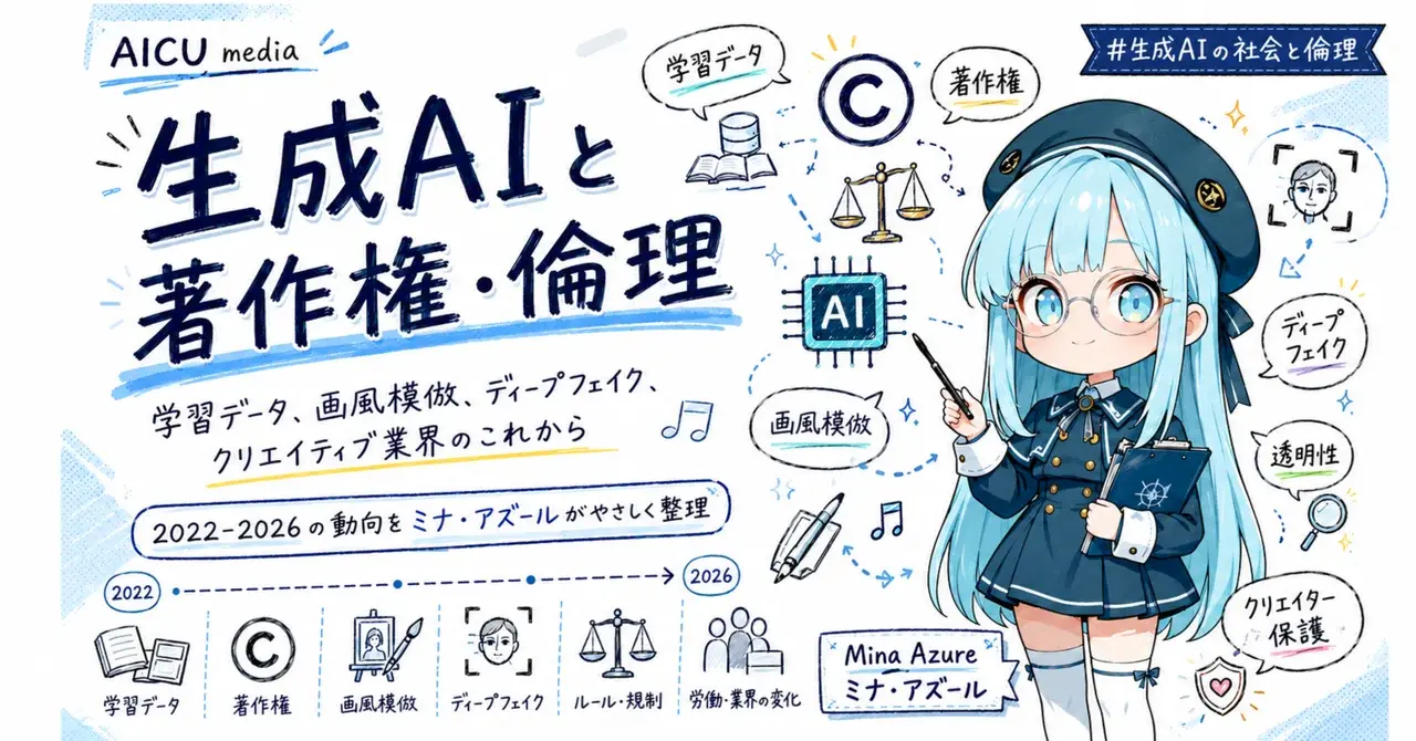 創造のサイクルを守るために：2026年上半期までの生成AI社会問題まとめとJASRACの新たな方針 #生成AIの社会と倫理